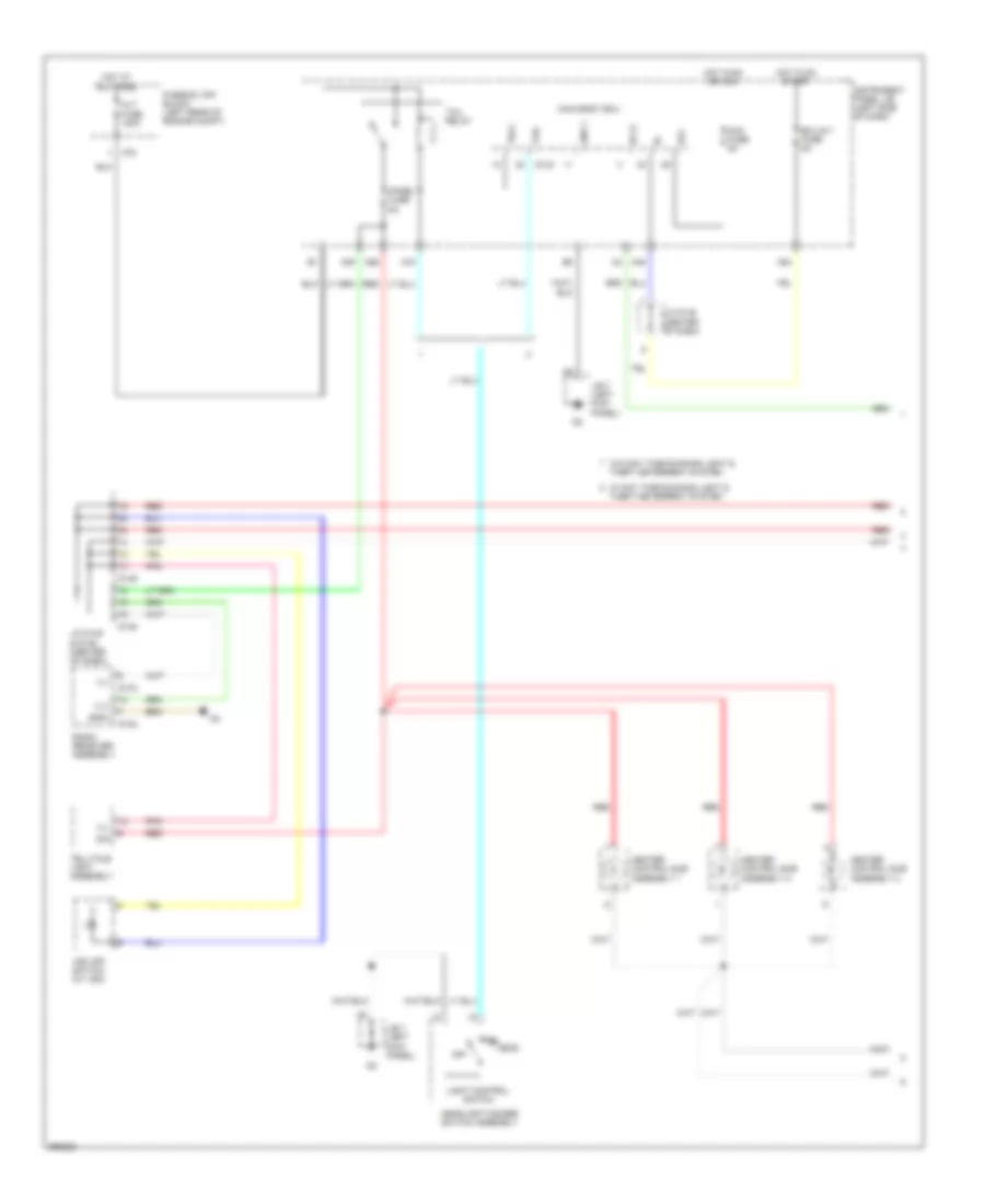 Instrument Illumination Wiring Diagram (1 of 2) for Toyota Yaris LE 2013