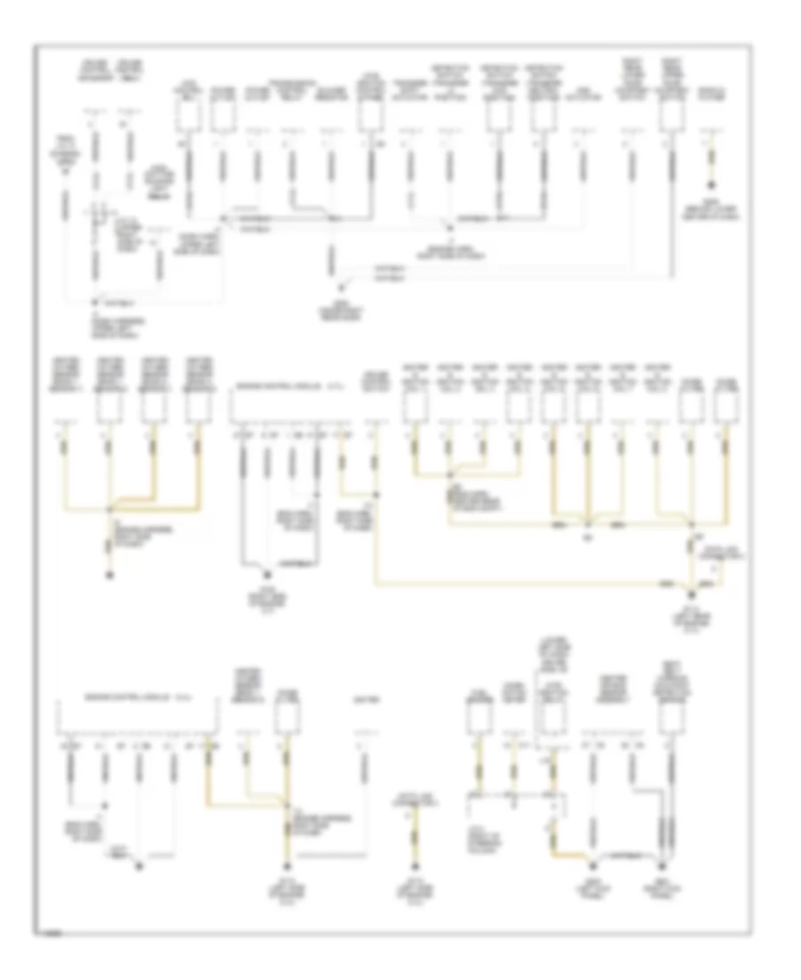 Ground Distribution Wiring Diagram 2 of 2 for Toyota Tundra 2001