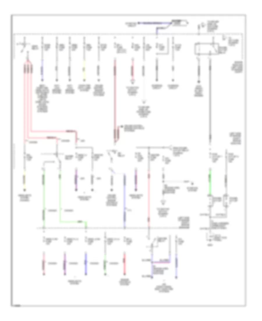 Power Distribution Wiring Diagram 1 of 2 for Toyota Tundra 2001