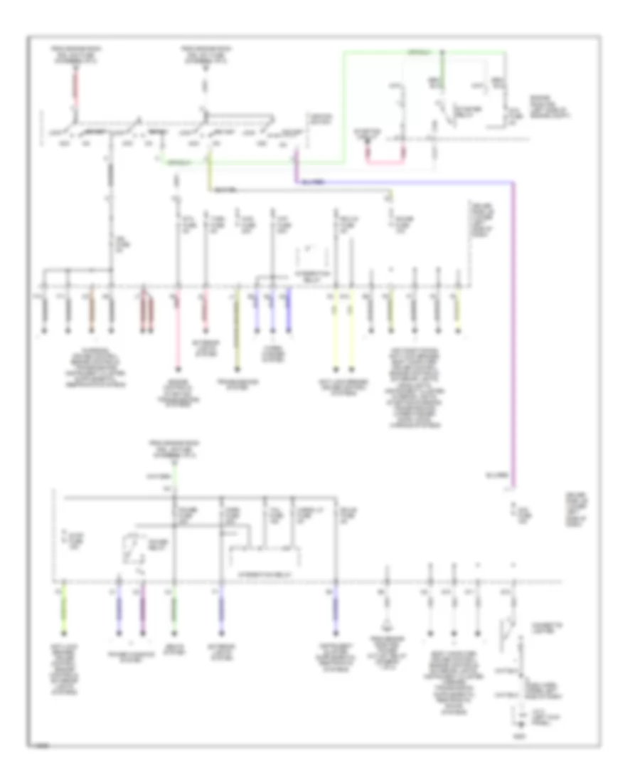 Power Distribution Wiring Diagram 2 of 2 for Toyota Tundra 2001