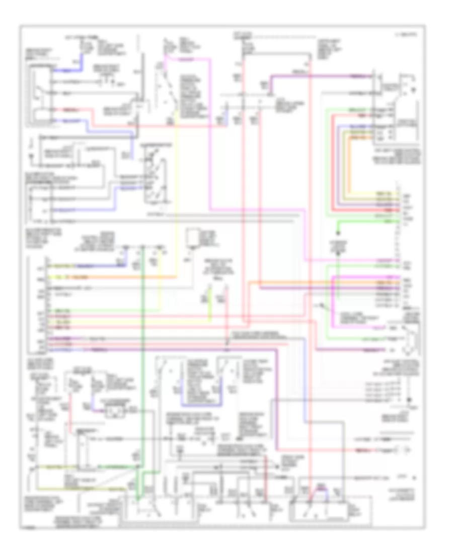 Manual AC Wiring Diagram for Toyota Celica GT 1999