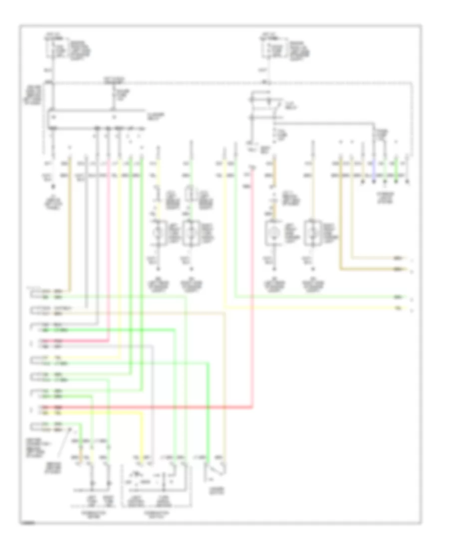 Exterior Lamps Wiring Diagram 1 of 2 for Toyota Prius 2005