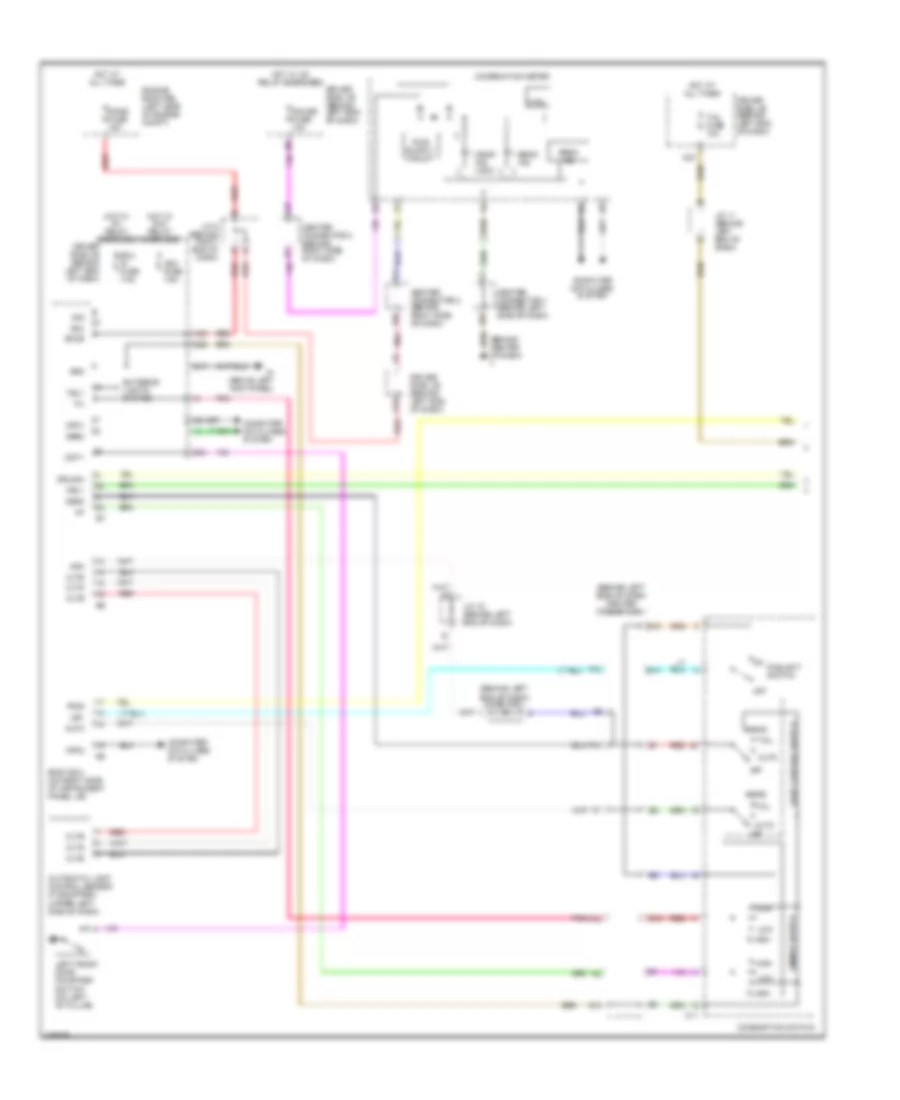 Headlamps  Fog Lamps Wiring Diagram, without DRL (1 of 2) for Toyota Prius 2005