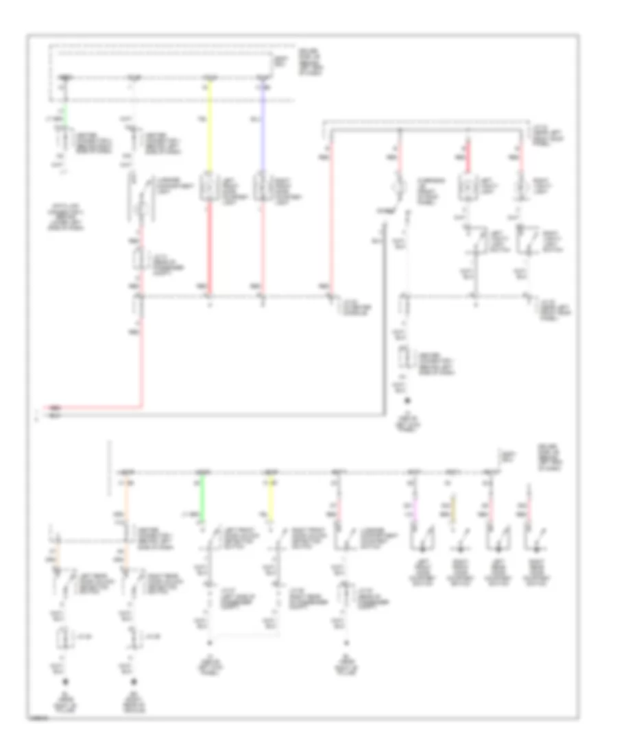 Courtesy Lamps Wiring Diagram (2 of 2) for Toyota Prius 2005