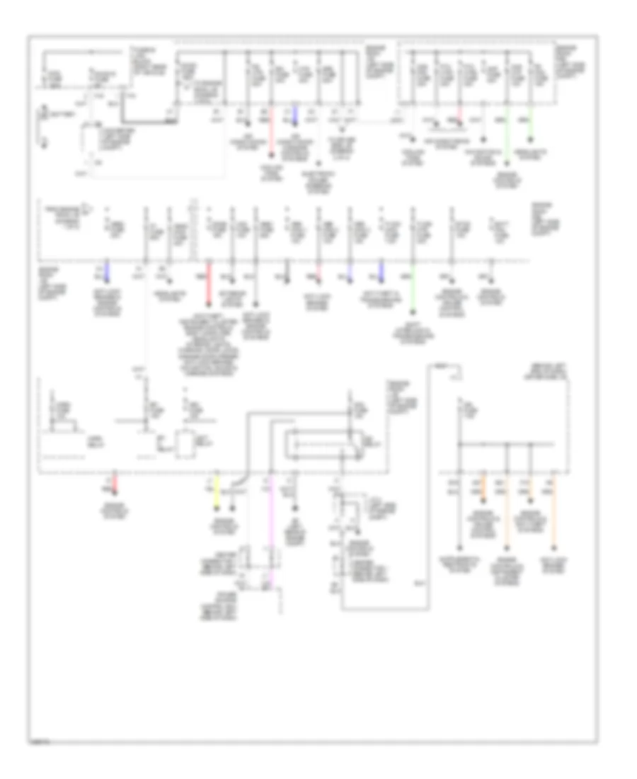 Power Distribution Wiring Diagram 1 of 2 for Toyota Prius 2005