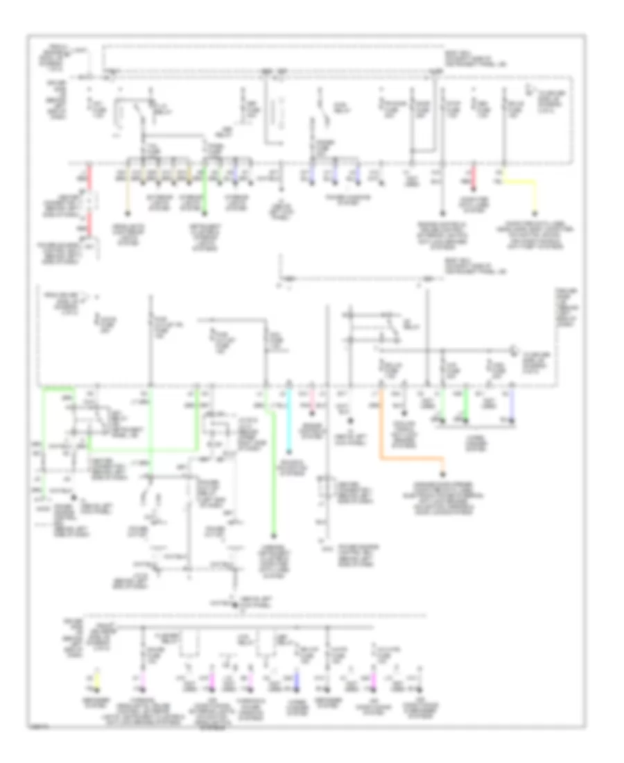 Power Distribution Wiring Diagram 2 of 2 for Toyota Prius 2005