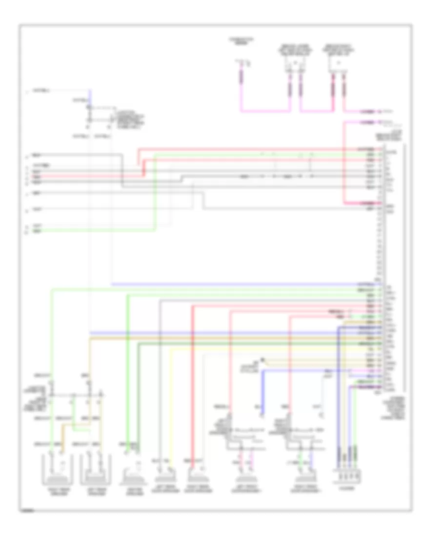10 Speaker System Wiring Diagram without Navigation 2 of 2 for Toyota 4Runner SR5 2007