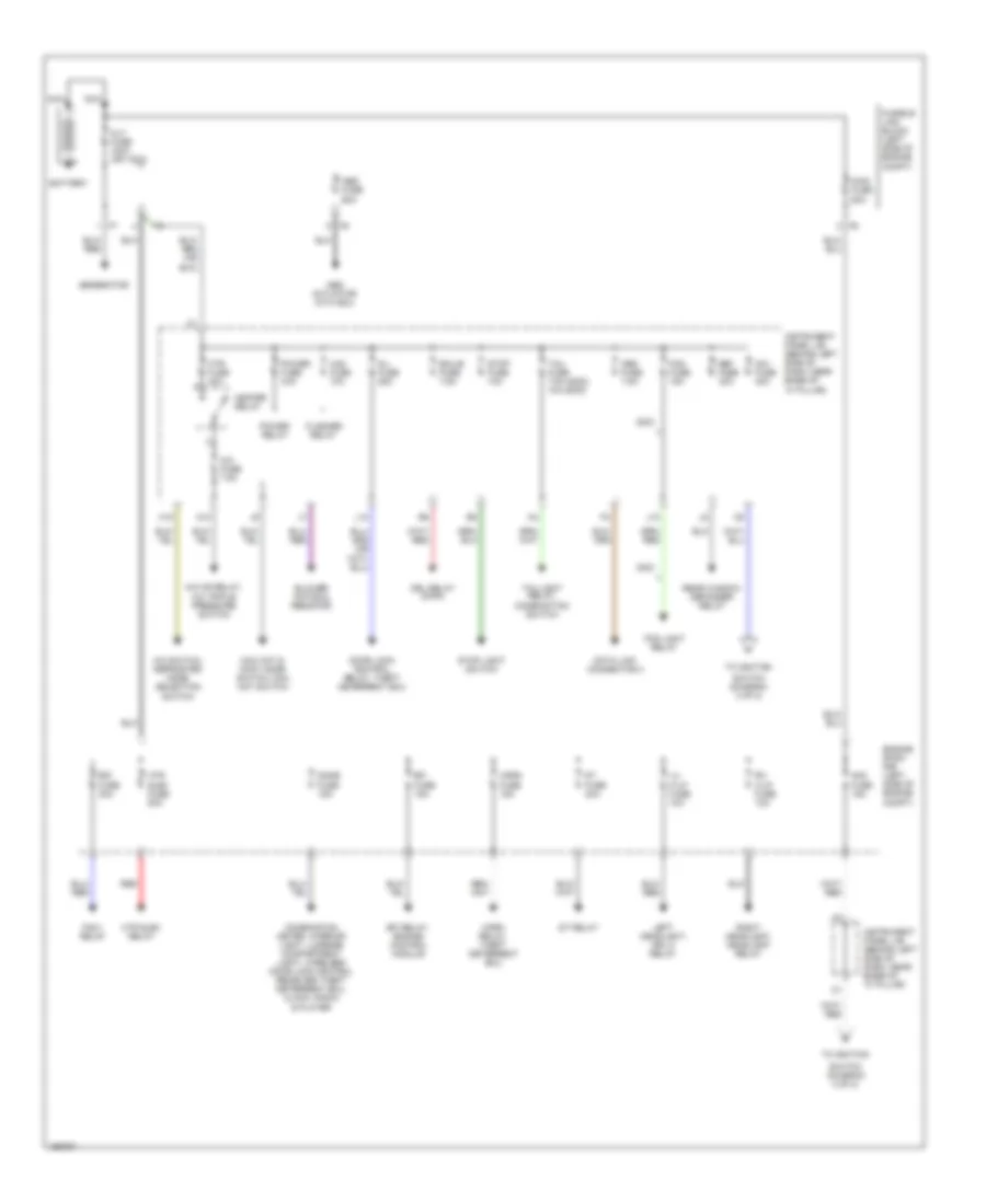 Power Distribution Wiring Diagram 1 of 2 for Toyota ECHO 2003