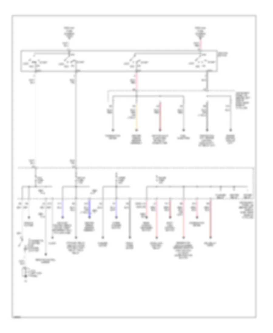 Power Distribution Wiring Diagram (2 of 2) for Toyota ECHO 2003