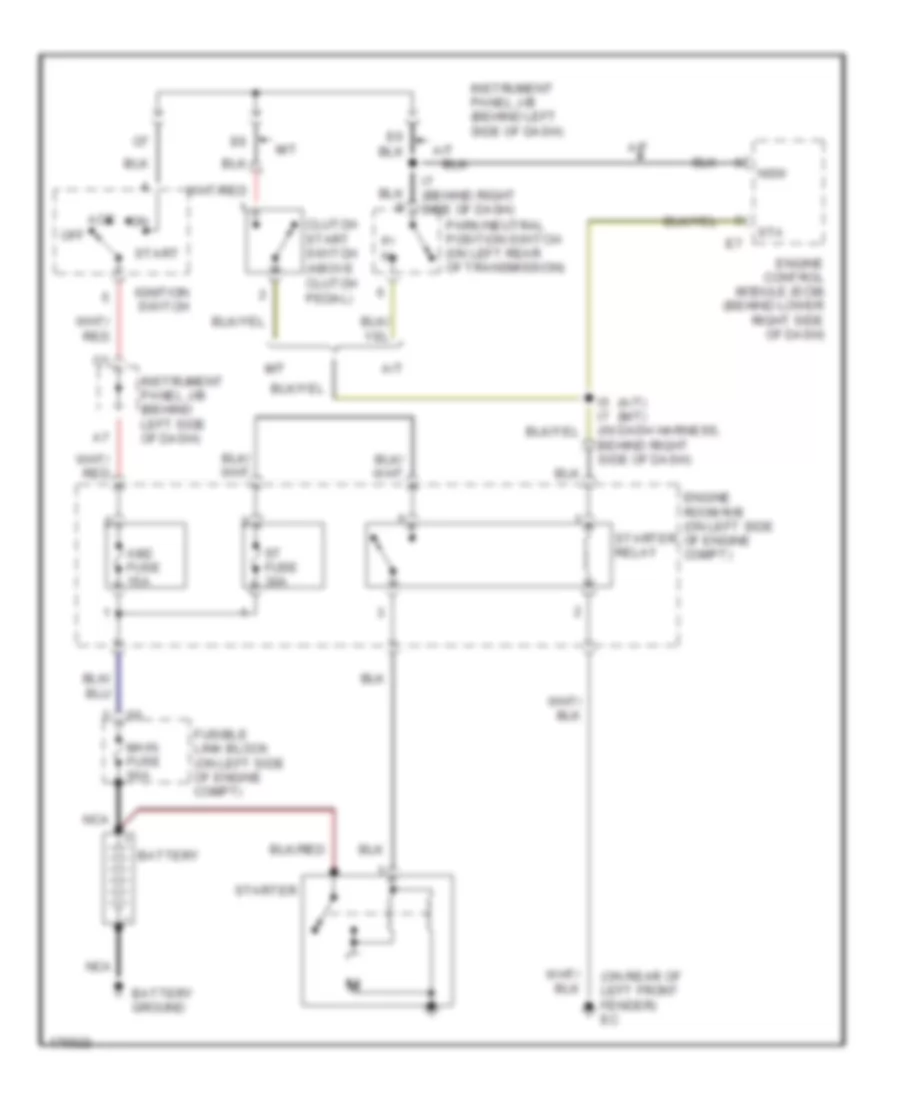 Starting Wiring Diagram for Toyota ECHO 2003