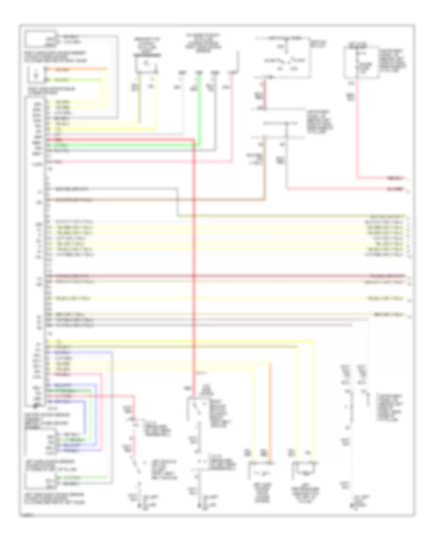 Supplemental Restraints Wiring Diagram 1 of 2 for Toyota ECHO 2003