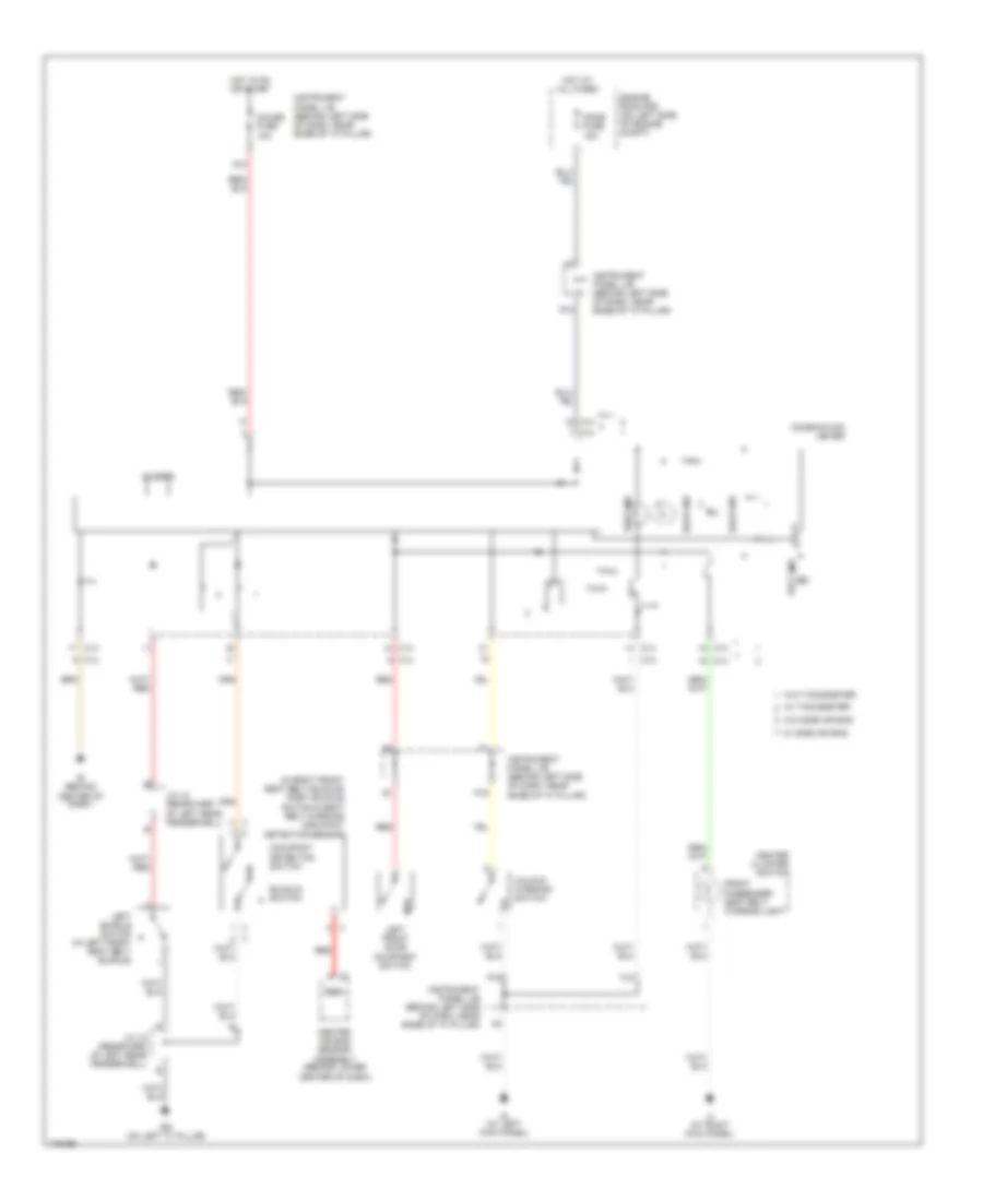 Warning Systems Wiring Diagram for Toyota ECHO 2003