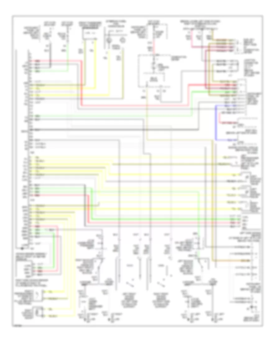 Supplemental Restraints Wiring Diagram for Toyota Sequoia SR5 2004