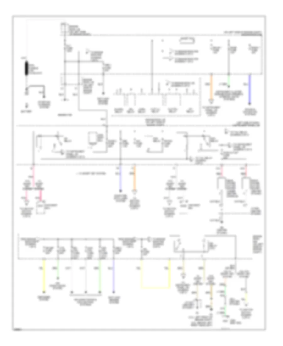 Power Distribution Wiring Diagram Except Hybrid 1 of 3 for Toyota Camry SE 2009