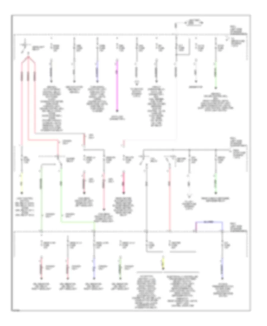 Power Distribution Wiring Diagram 1 of 2 for Toyota 4Runner Limited 1996