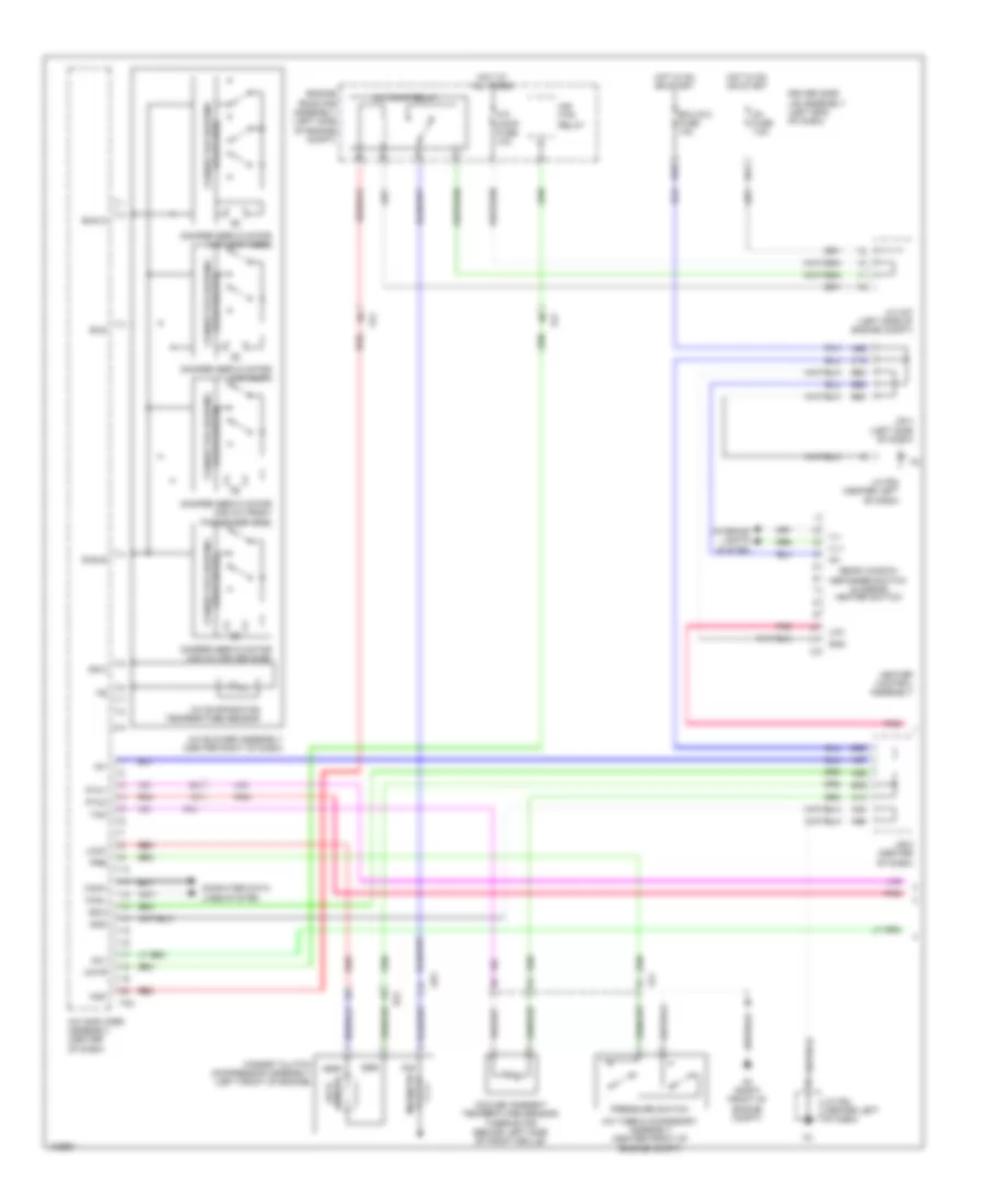 Automatic AC Wiring Diagram (1 of 2) for Toyota 4Runner Limited 2014