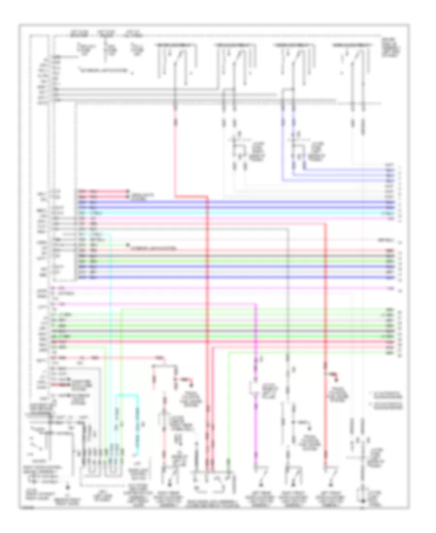 Forced Entry Wiring Diagram, without Smart Key System (1 of 3) for Toyota 4Runner Limited 2014