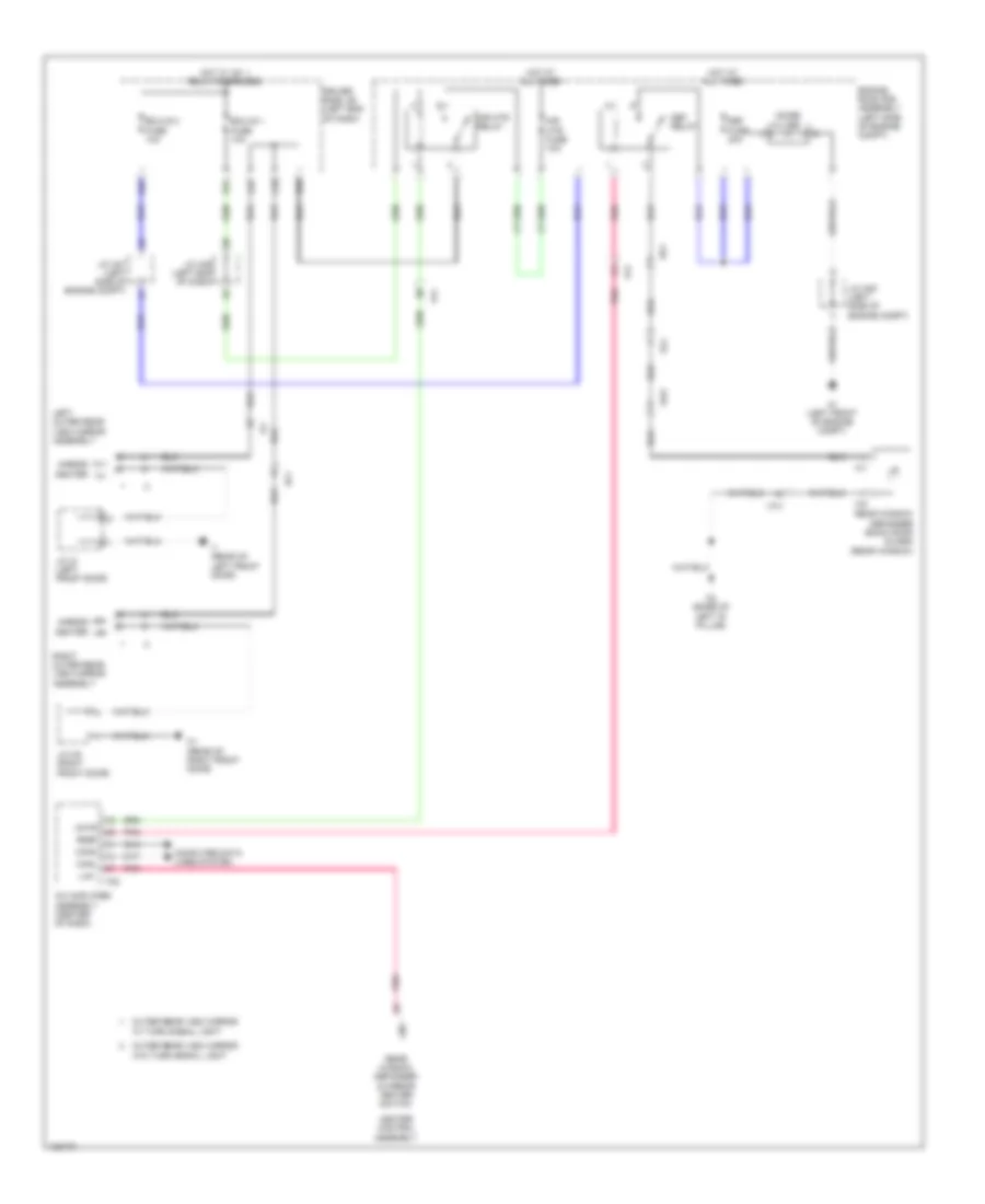 Mirror Heater  Rear Defogger Wiring Diagram for Toyota 4Runner Limited 2014