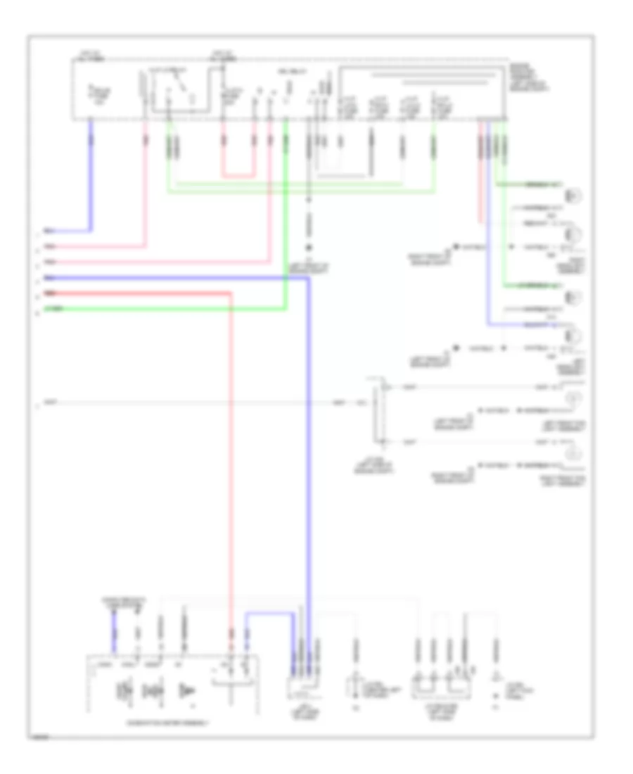 Headlights Wiring Diagram (2 of 2) for Toyota 4Runner Limited 2014