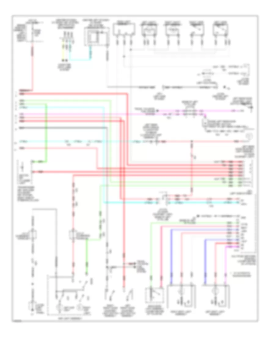 Courtesy Lamps Wiring Diagram (2 of 2) for Toyota 4Runner Limited 2014
