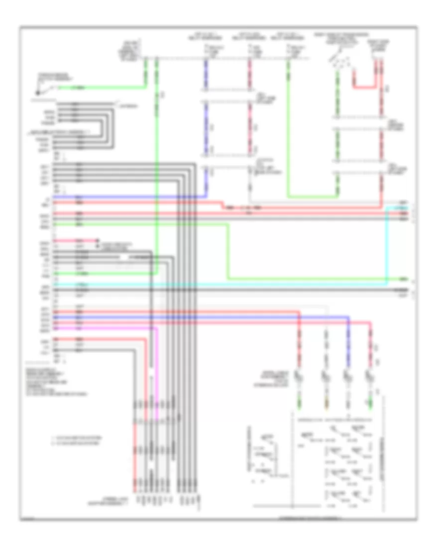 Navigation Wiring Diagram with Built in Amplifier 1 of 3 for Toyota 4Runner Limited 2014