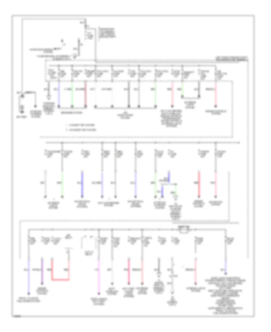 Power Distribution Wiring Diagram 1 of 4 for Toyota 4Runner Limited 2014
