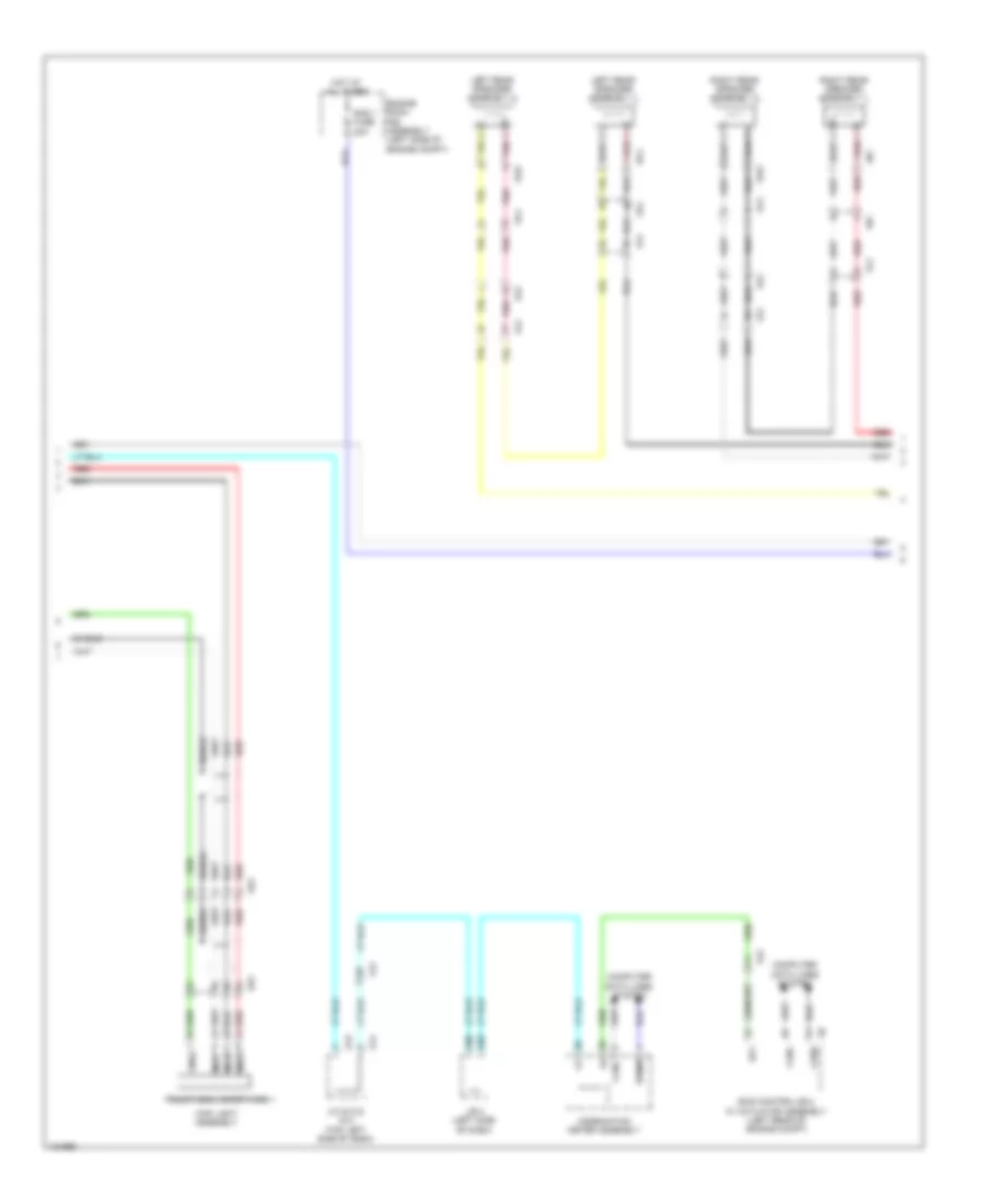 Radio Wiring Diagram, with Built-in Amplifier (2 of 3) for Toyota 4Runner Limited 2014