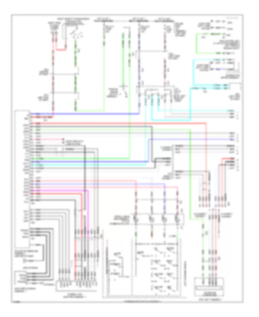 Radio Wiring Diagram, with Separate Amplifier (1 of 3) for Toyota 4Runner Limited 2014