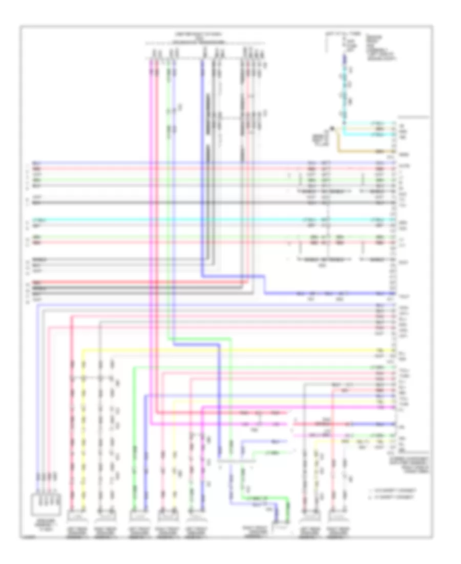 Radio Wiring Diagram, with Separate Amplifier (3 of 3) for Toyota 4Runner Limited 2014