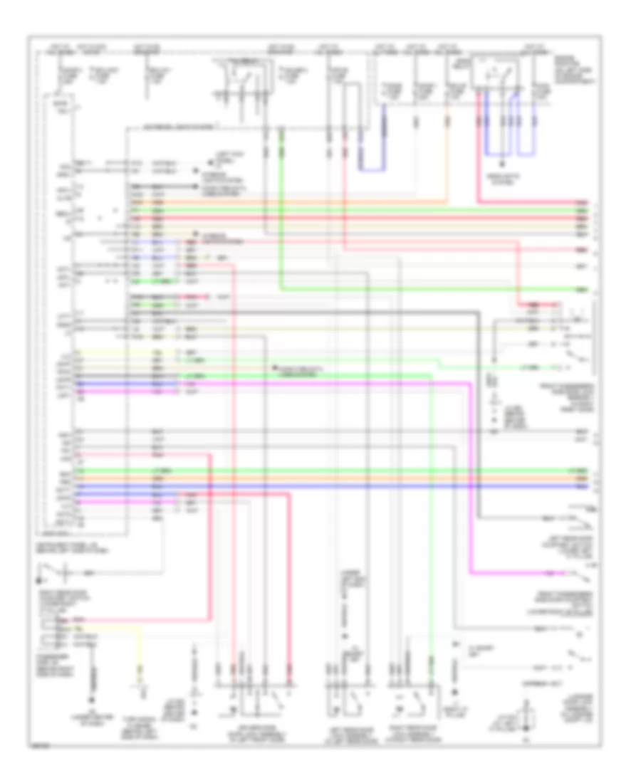 Forced Entry Wiring Diagram 1 of 2 for Toyota Avalon Limited 2007