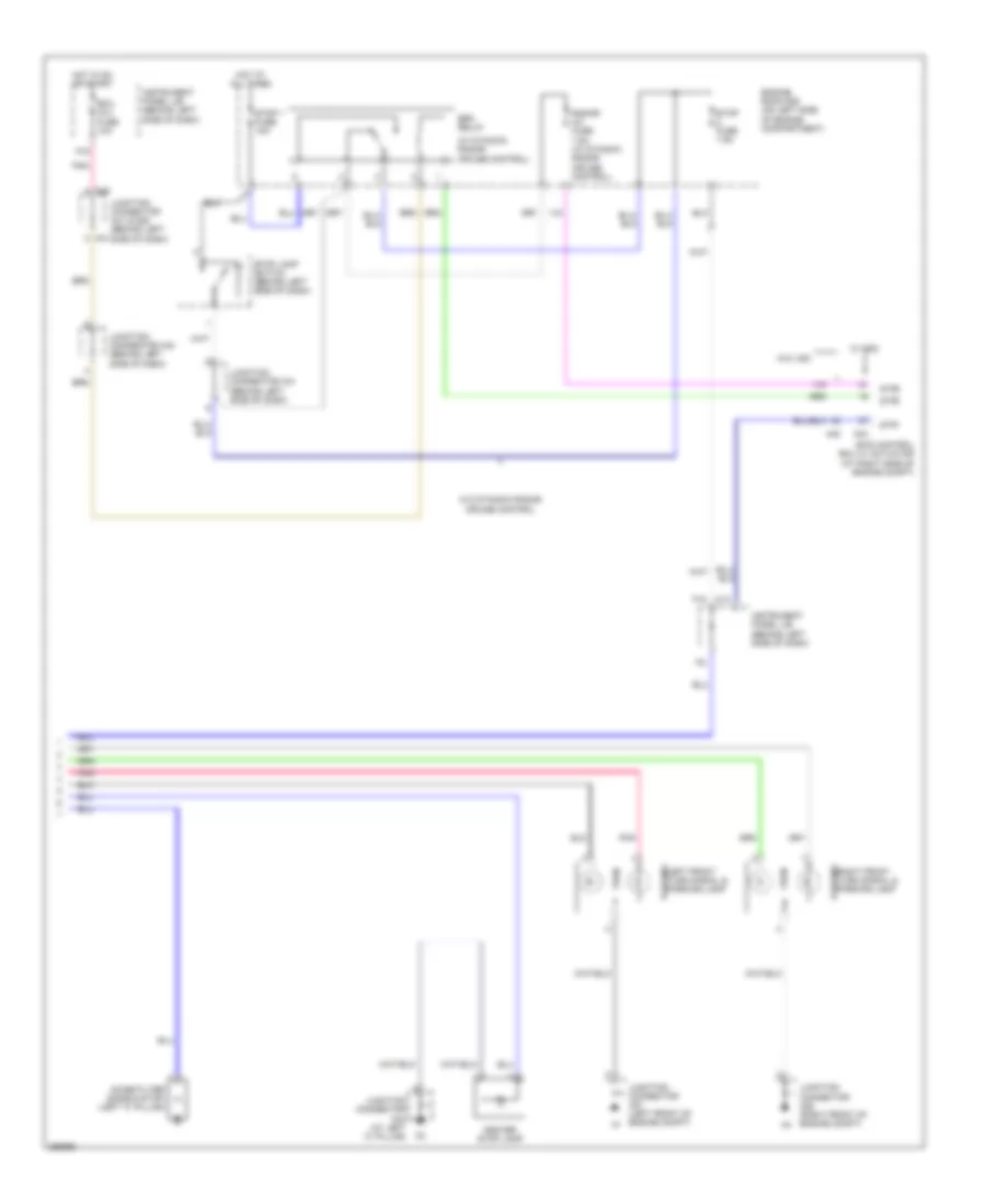 Exterior Lamps Wiring Diagram 2 of 2 for Toyota Avalon Limited 2007