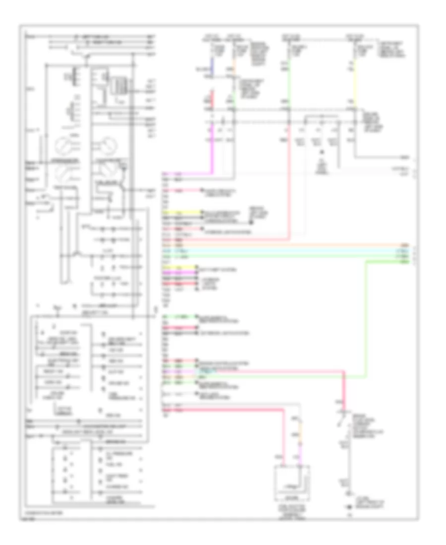 Instrument Cluster Wiring Diagram 1 of 2 for Toyota Avalon Limited 2007