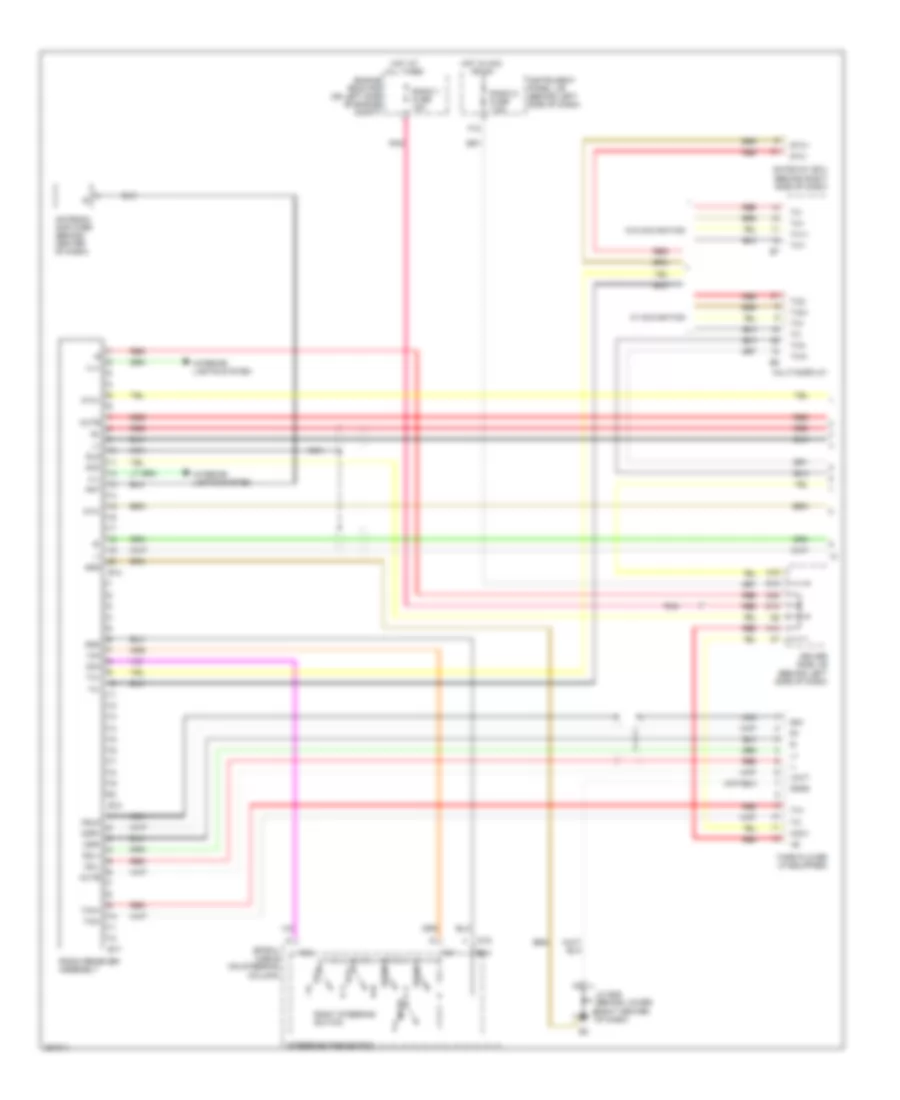 12 Speaker System Wiring Diagram 1 of 2 for Toyota Avalon Limited 2007