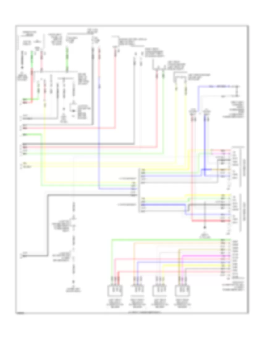 Supplemental Restraints Wiring Diagram (2 of 2) for Toyota Avalon Limited 2007