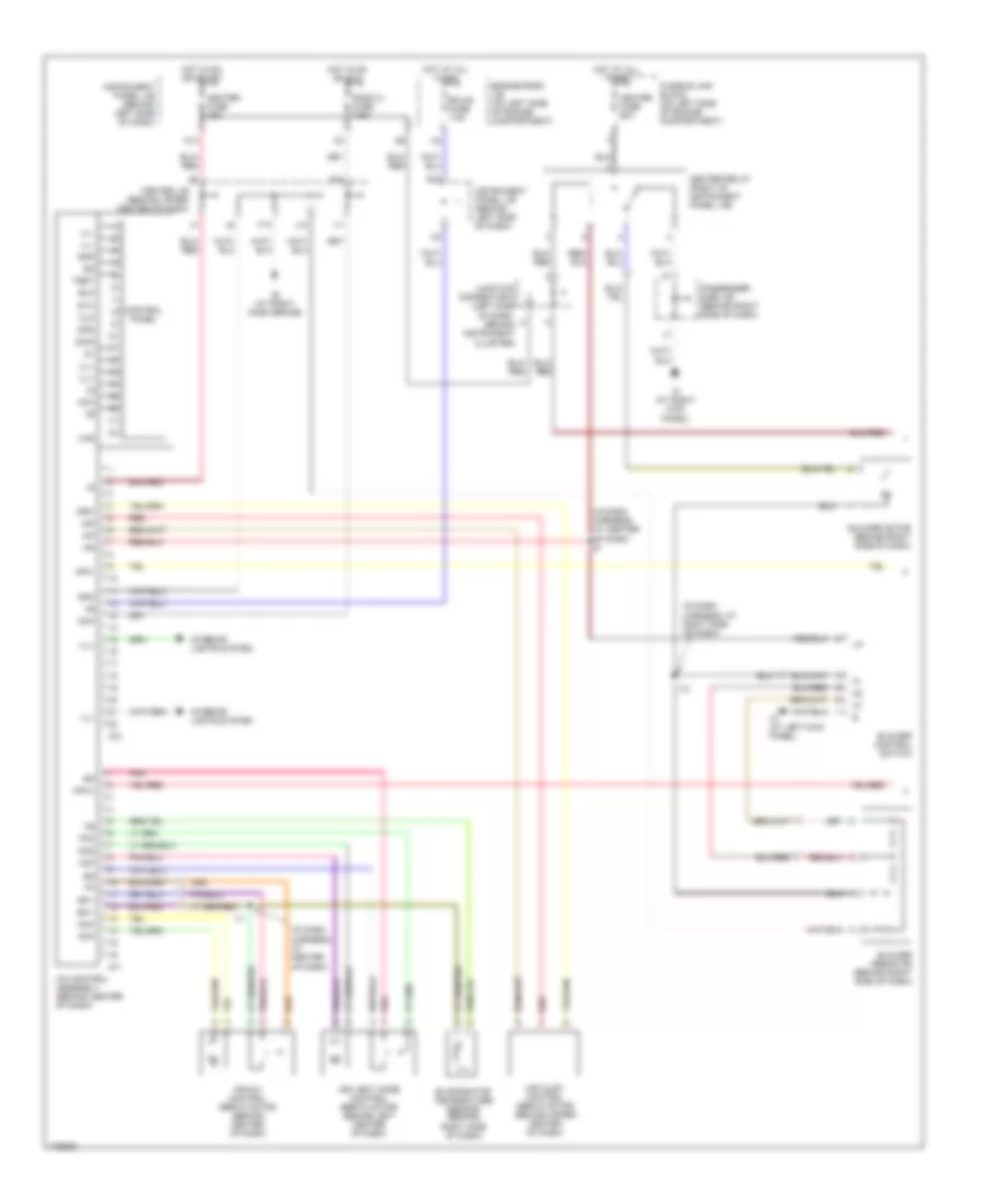 3.0L, Manual AC Wiring Diagram (1 of 2) for Toyota Highlander 2003