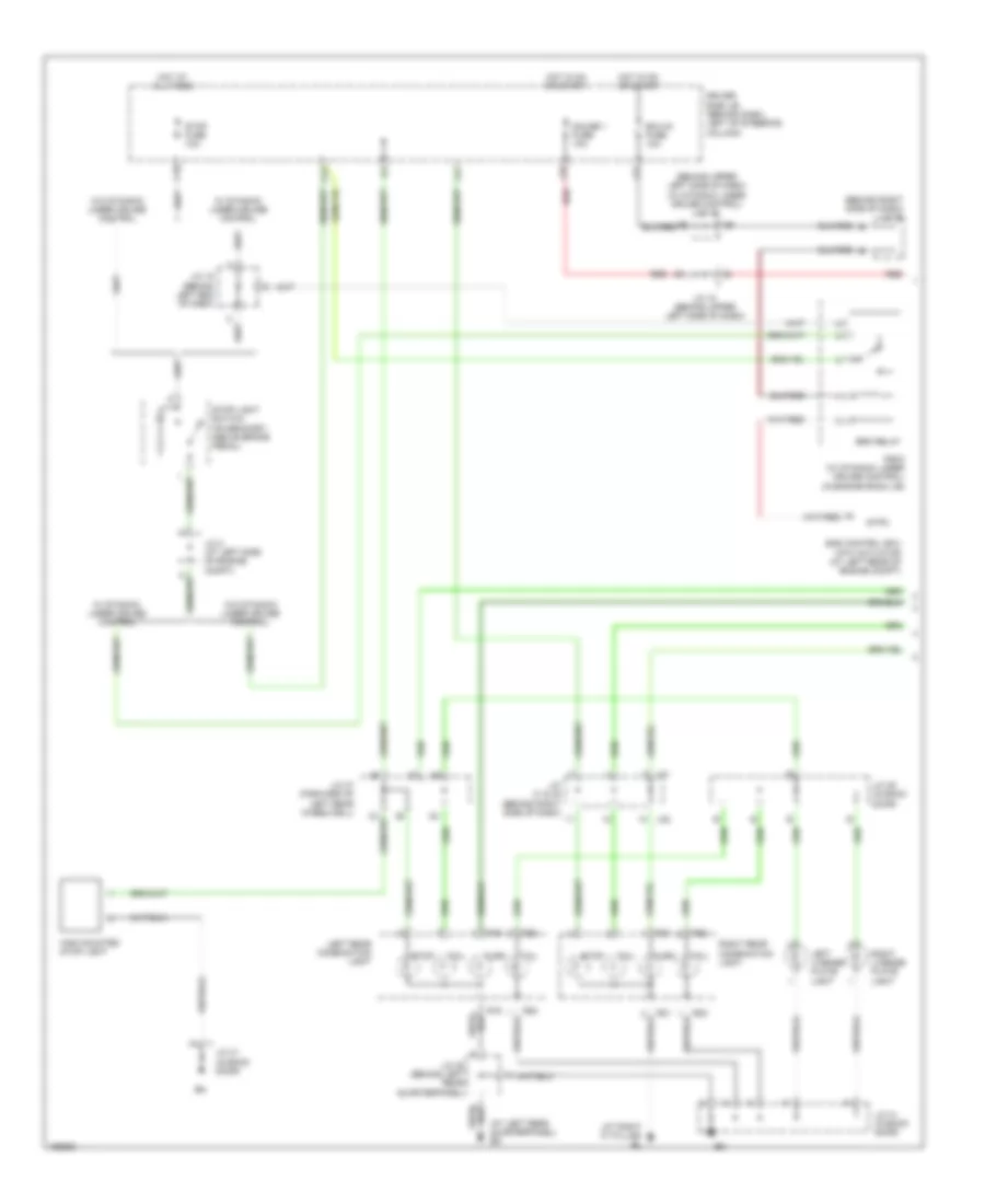 Exterior Lamps Wiring Diagram (1 of 2) for Toyota Sienna CE 2004