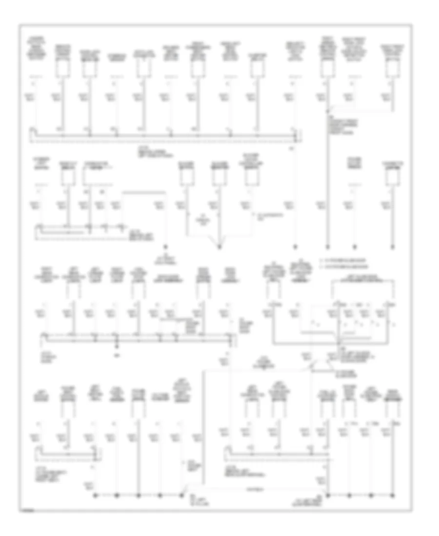 Ground Distribution Wiring Diagram 4 of 4 for Toyota Sienna CE 2004