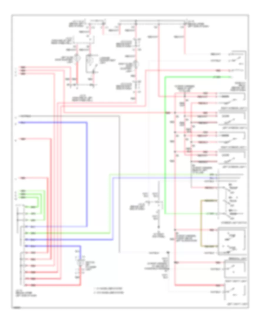 Courtesy Lamps Wiring Diagram (2 of 2) for Toyota Sienna CE 2004