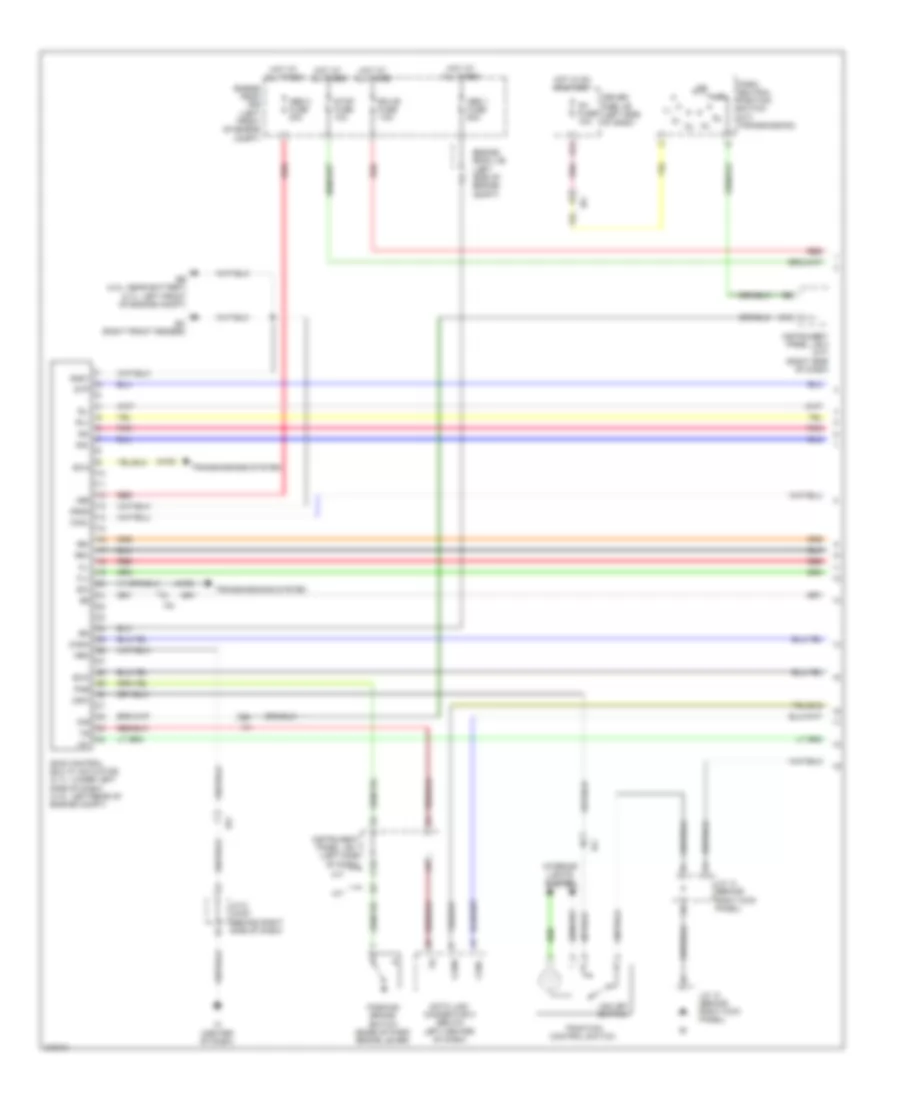 Anti-lock Brakes Wiring Diagram, with VSC Vacuum Booster Type (1 of 3) for Toyota Tacoma 2011