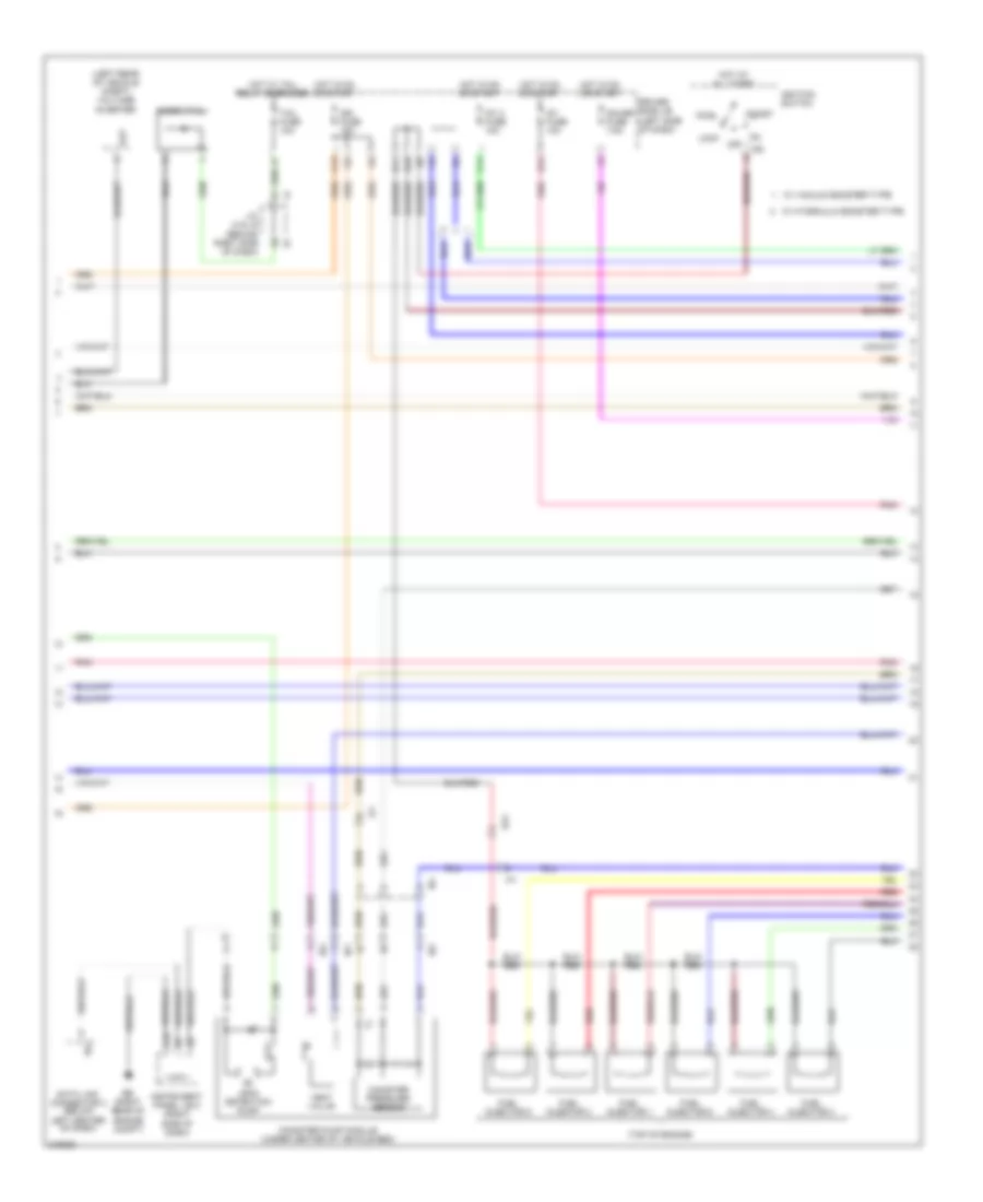 4.0L, Engine Performance Wiring Diagram (2 of 7) for Toyota Tacoma 2011