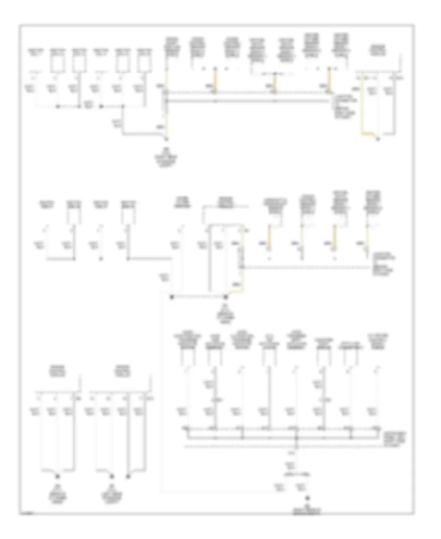 Ground Distribution Wiring Diagram 1 of 4 for Toyota Tacoma 2011
