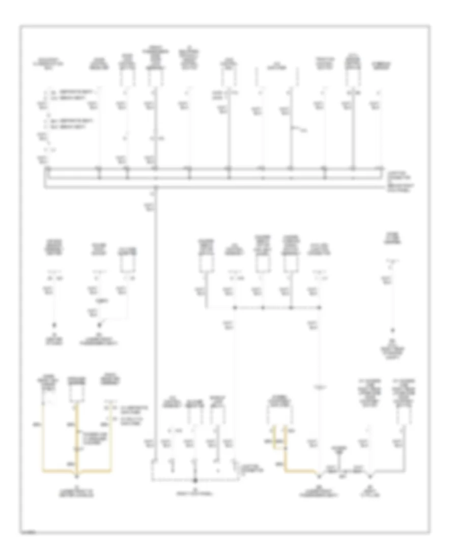 Ground Distribution Wiring Diagram (2 of 4) for Toyota Tacoma 2011