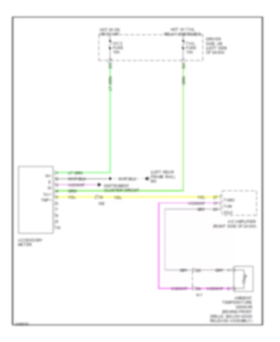Accessory Cluster Wiring Diagram for Toyota Tacoma 2011