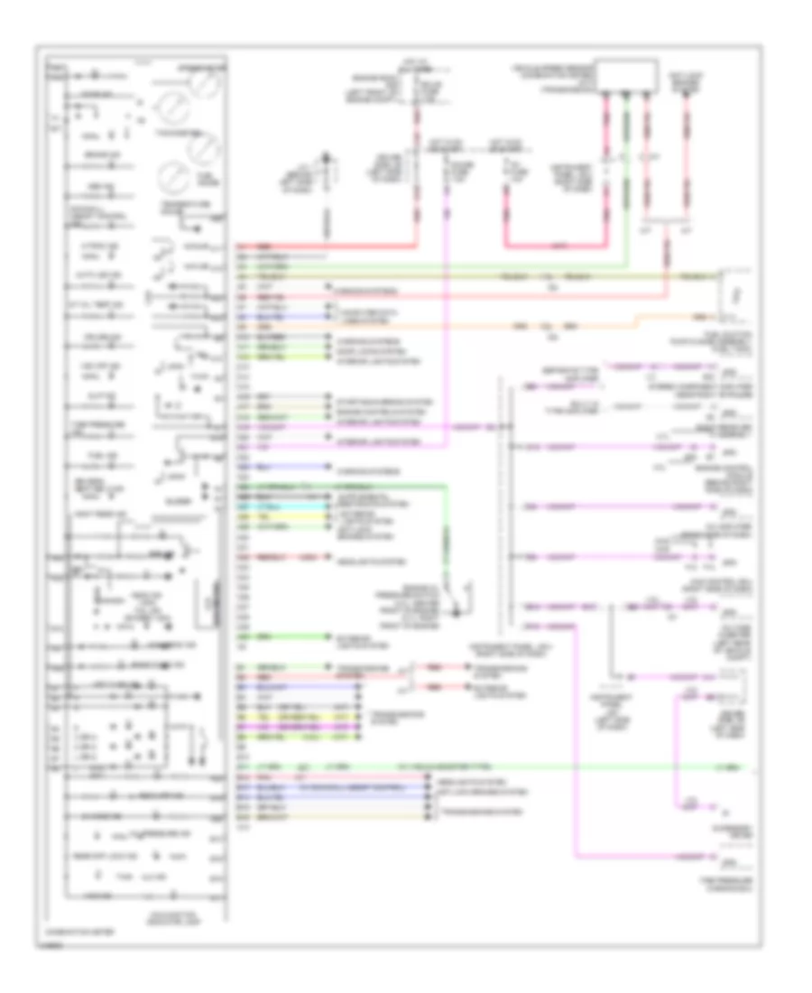Instrument Cluster Wiring Diagram 1 of 2 for Toyota Tacoma 2011
