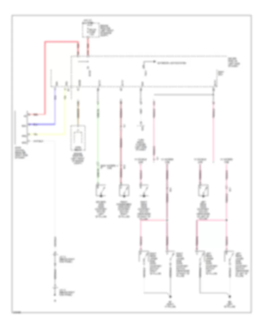 Power Door Locks Wiring Diagram, with Keyless Entry (2 of 2) for Toyota Tacoma 2011