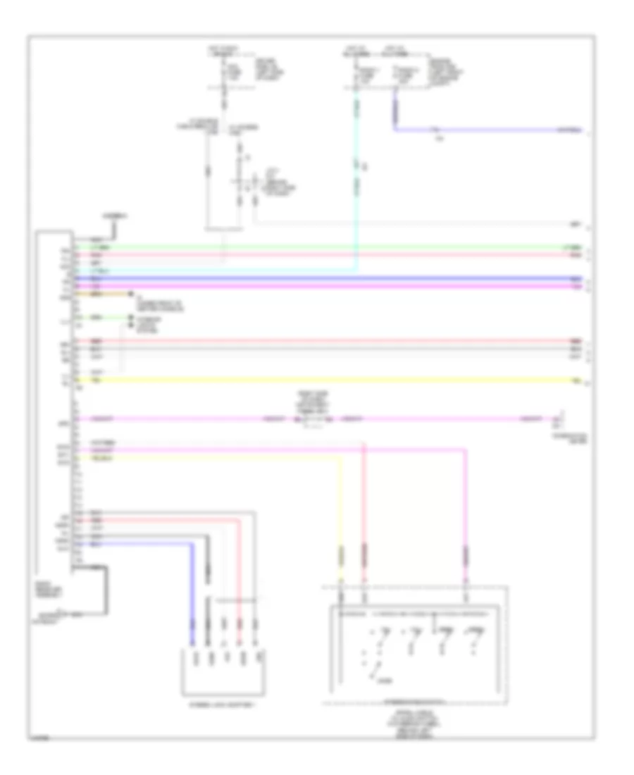 Radio Wiring Diagram with Built in Amplifier 1 of 2 for Toyota Tacoma 2011