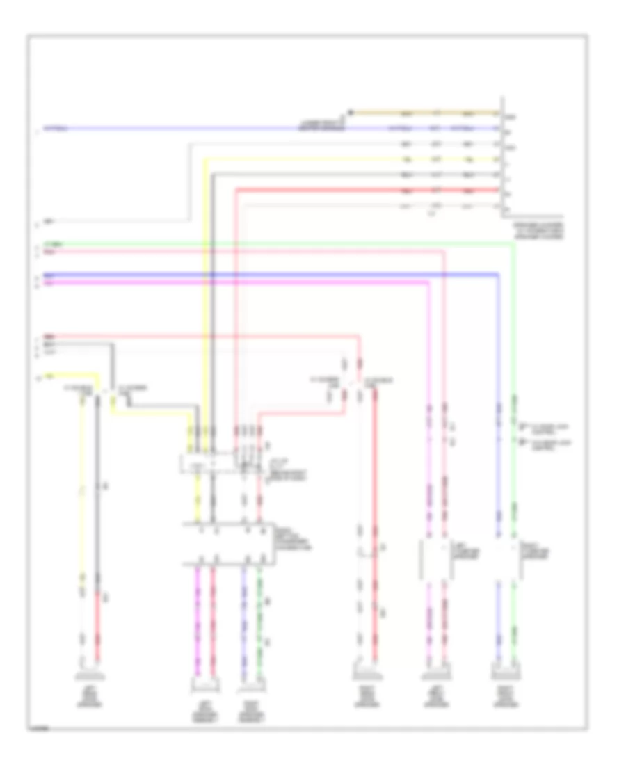 Radio Wiring Diagram, with Built-in Amplifier (2 of 2) for Toyota Tacoma 2011