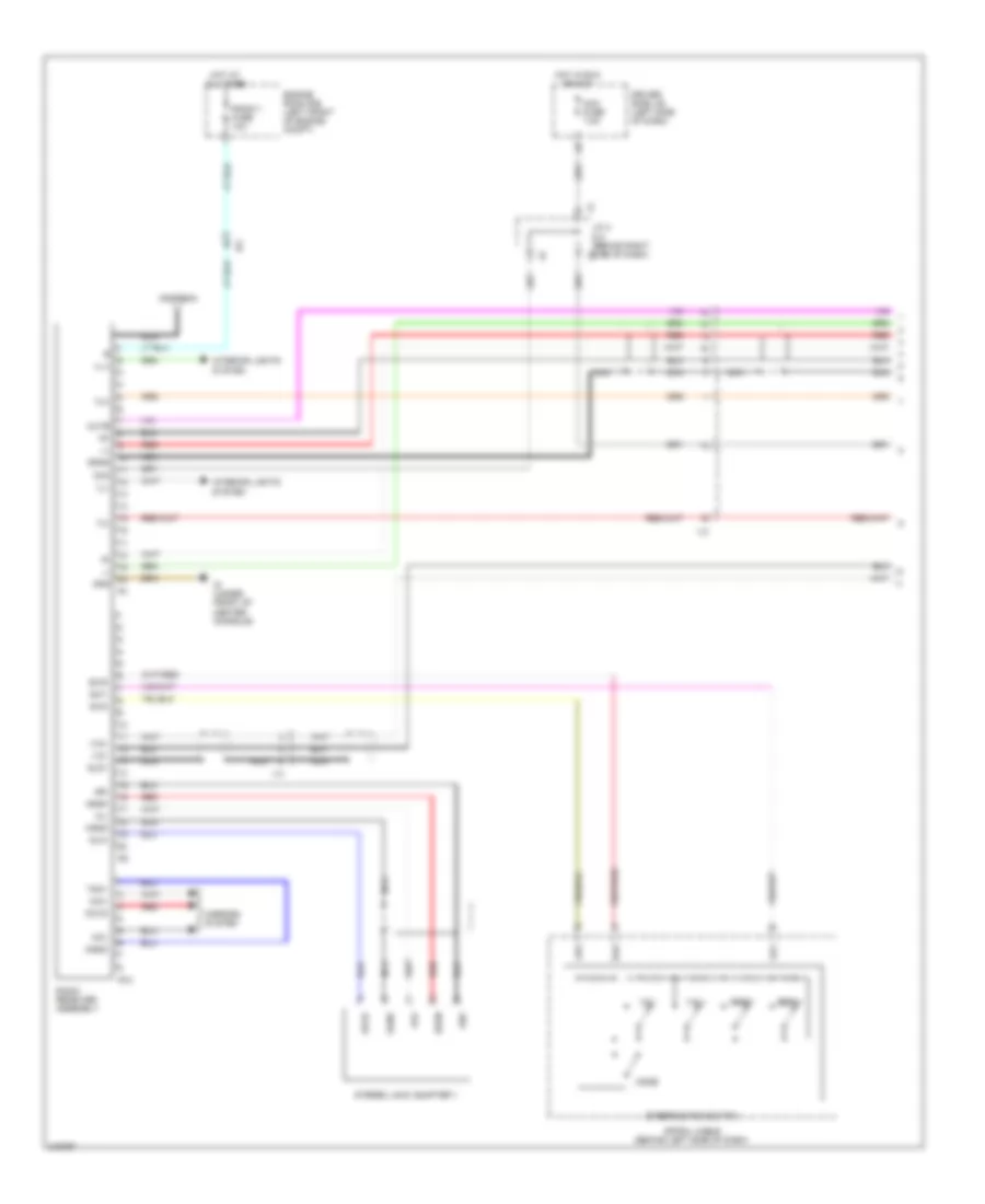 Radio Wiring Diagram with Separate Amplifier 1 of 2 for Toyota Tacoma 2011