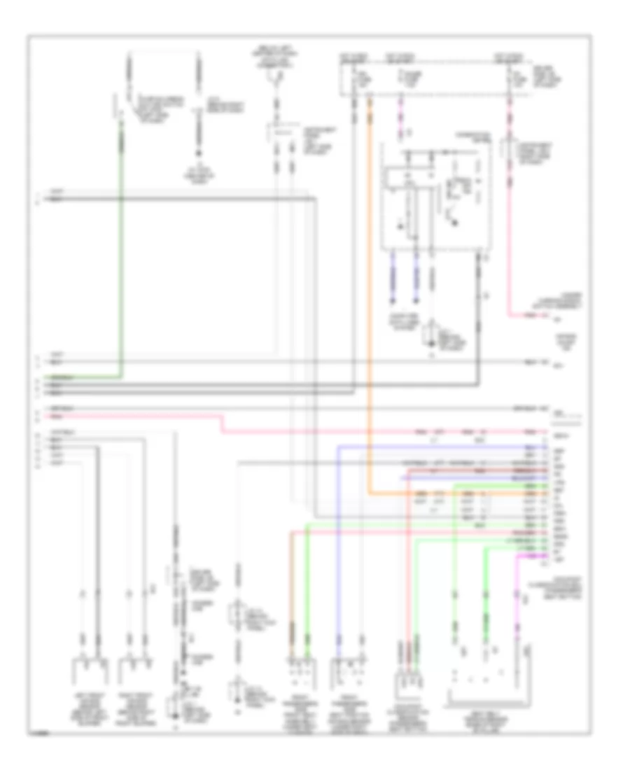 Supplemental Restraints Wiring Diagram, Bench Seat (2 of 2) for Toyota Tacoma 2011