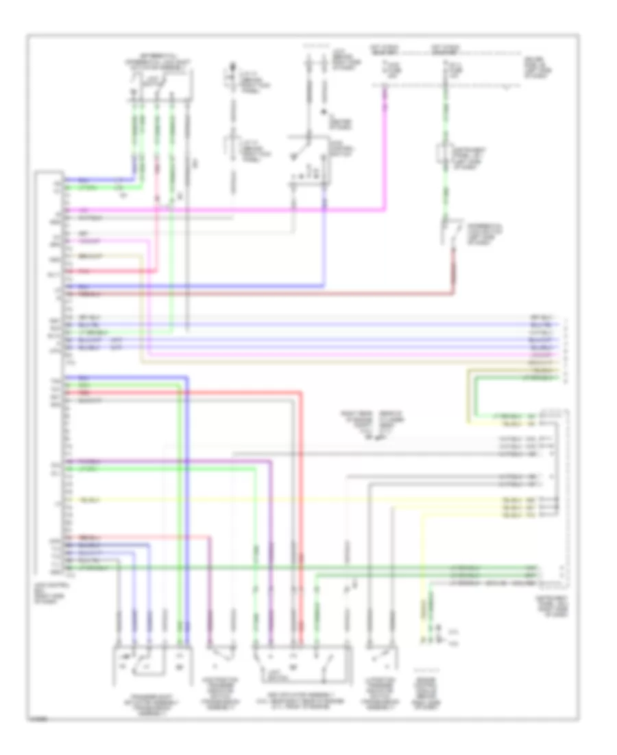 4.0L, 4WD Wiring Diagram (1 of 2) for Toyota Tacoma 2011